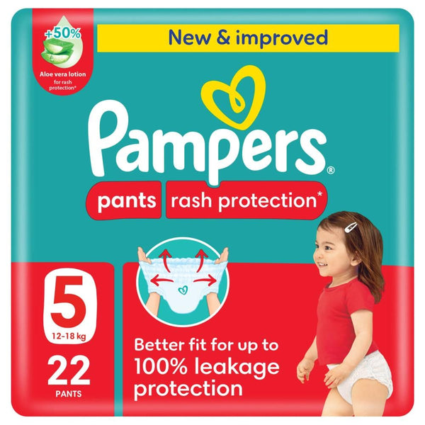 Pampers Active Fit Nappy Pants Size 5 Carry Pack 22 Pants Flexible Fit