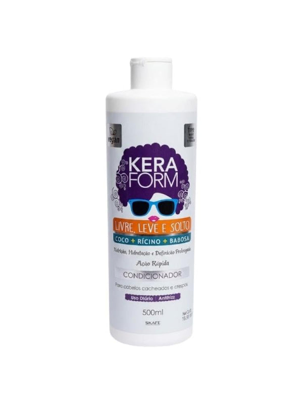 Curly Hair Conditioner Nourishing Coconut & Castor Oil Skafe 500ml