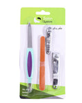 Nail Manicure Kit with File & Clipper Professional Salon System 4-Piece
