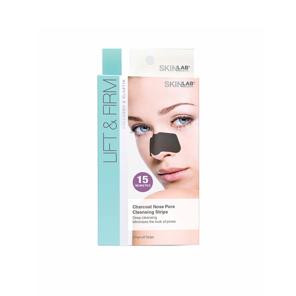 SkinLab Charcoal Nose Pore Strips for Deep Cleansing 6 Count