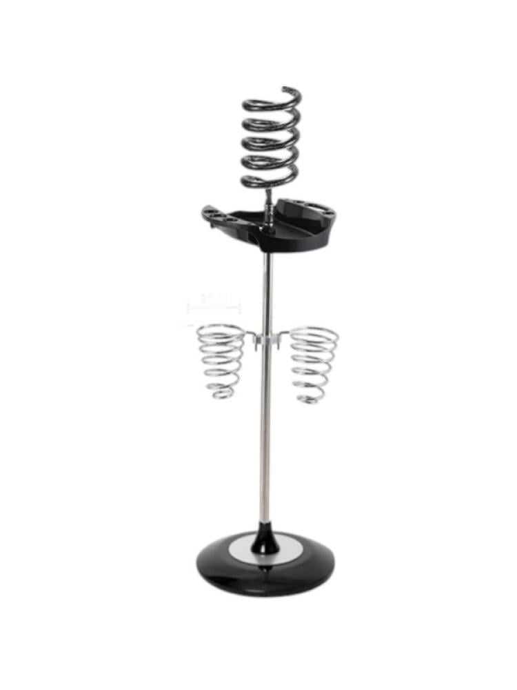 Salon System Hair Dryer Holder - Triple Ceramic Base, Black, Floor Standing