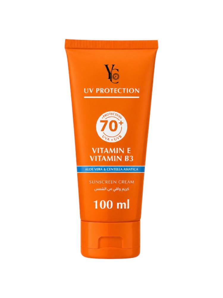 Best Sunscreen Cream SPF 70+ Vitamin E & Aloe Vera YC 100ml