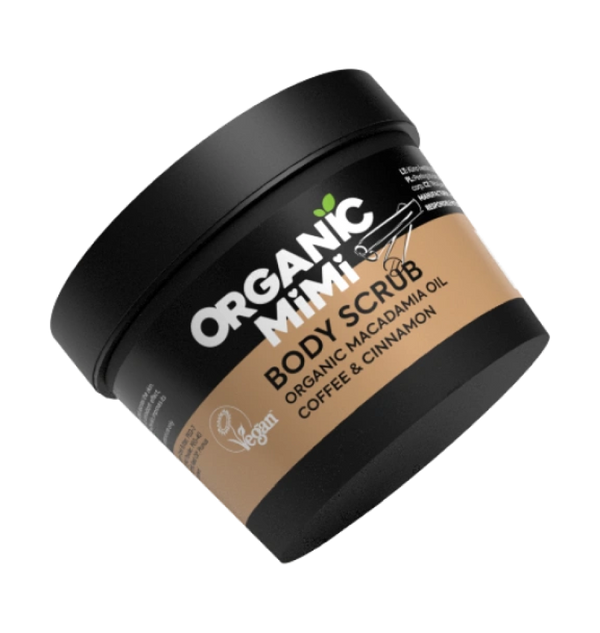 Coffee Body Scrub Cinnamon Refreshing Exfoliating Organic Mimi 120g