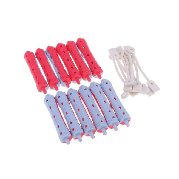 Maxdona Heatless Plastic Hair Rollers, 10 Pieces