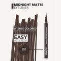 Flormar Matte Liquid Eyeliner, 002 Brown, Long-Lasting, Quick-Drying