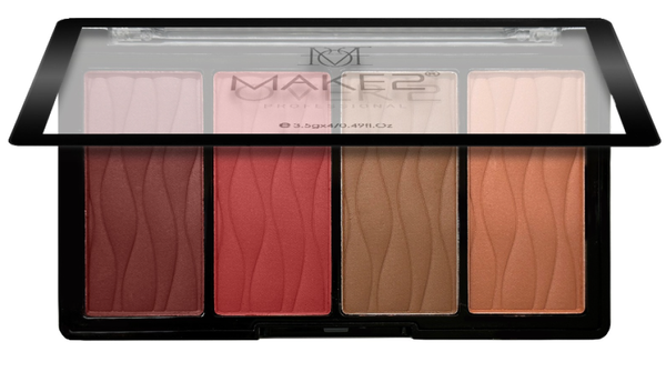 Blush Palette 4 Colors Lightweight Skin-Friendly Formula Make Over22 01