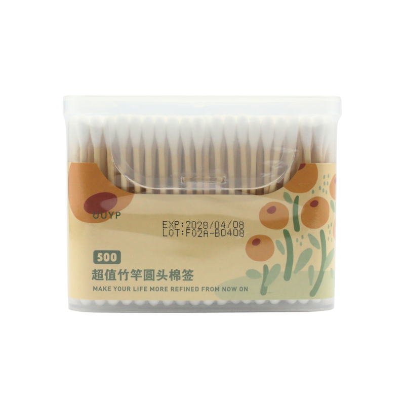Uuyp Cotton Swabs, 100% Pure Cotton, 500 Count