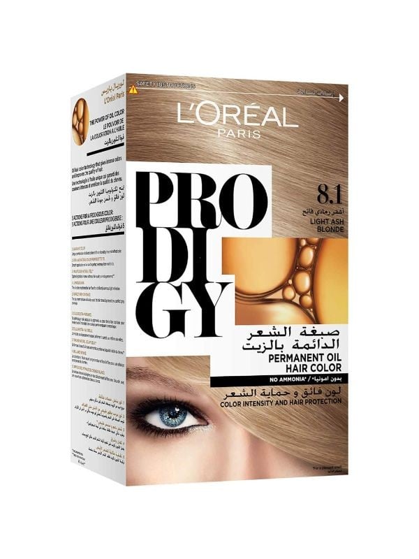 Ash Blonde Hair Color Light Ash Blonde 8.1 L'Oreal Paris Prodigy 1 Pack