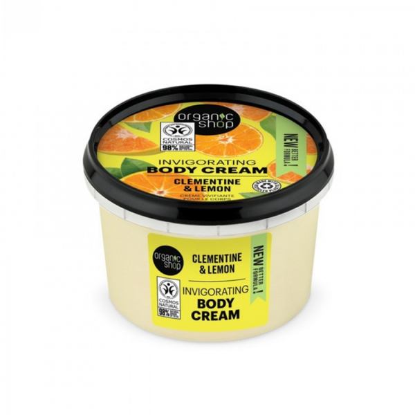 Organic Shop Lemon and Clementine Body Cream Moisturizing 250ml