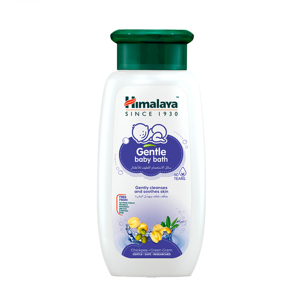 Himalaya Gentle Baby Bath Liquid, Moisturizing, Tear-Free, 400ml