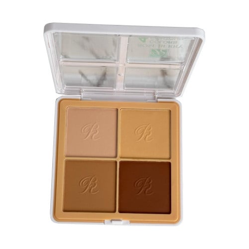 Rose Berry Contour Powder Palette, 4 Shades, Matte Finish, 20g