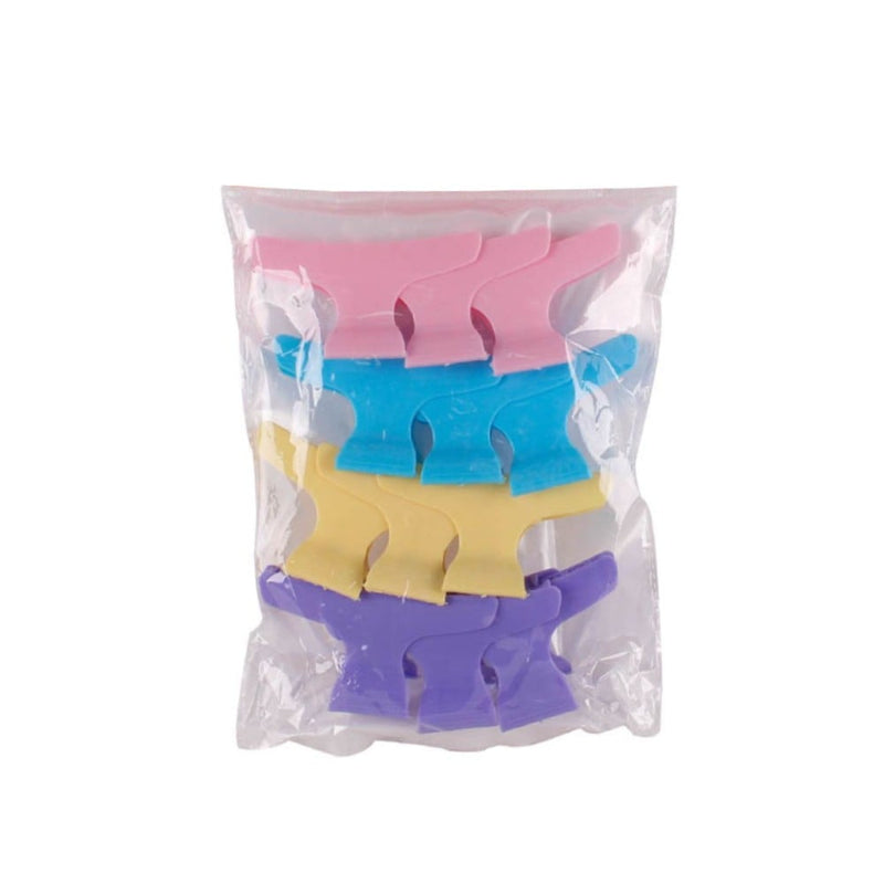 Splash Hair Clips Metal Colorful 12 Count