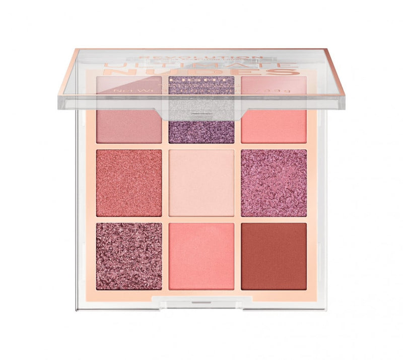 Revolution Ultimate Nudes Light Eyeshadow Palette, 9 Shades, 9g