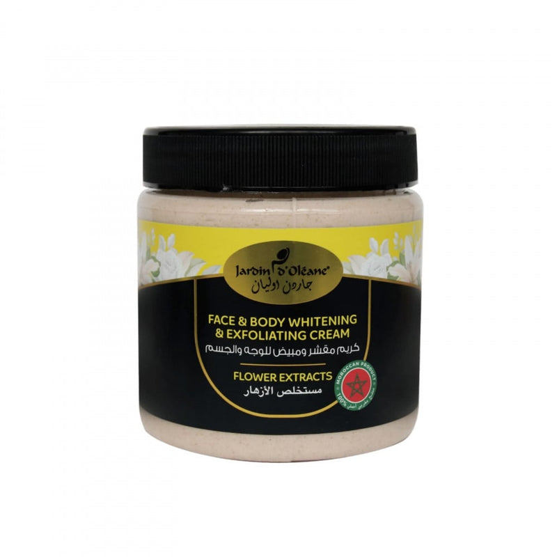 Exfoliating Body Scrub Whitening Flower Extract Cream Olive Garden 500g