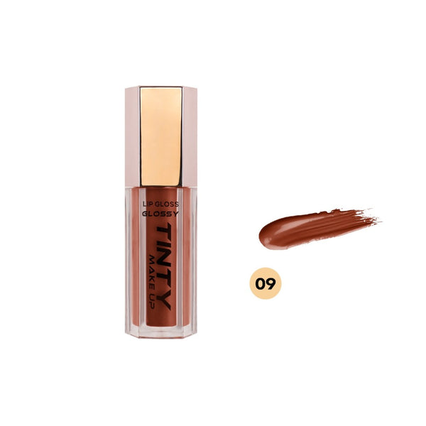 Tinty Lip Gloss 09, Non-Sticky, Ultra-Shine Finish, 9ml