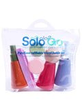 Solo Go Refillable Travel Bottle Set - 6 Pieces for Personal Care Products