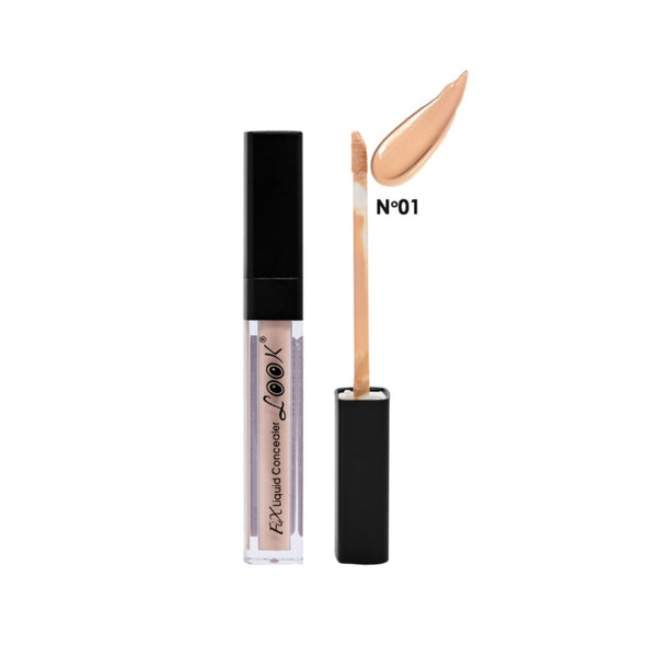 Look Natural Liquid Concealer Blemish Correction Skin Brightening 01