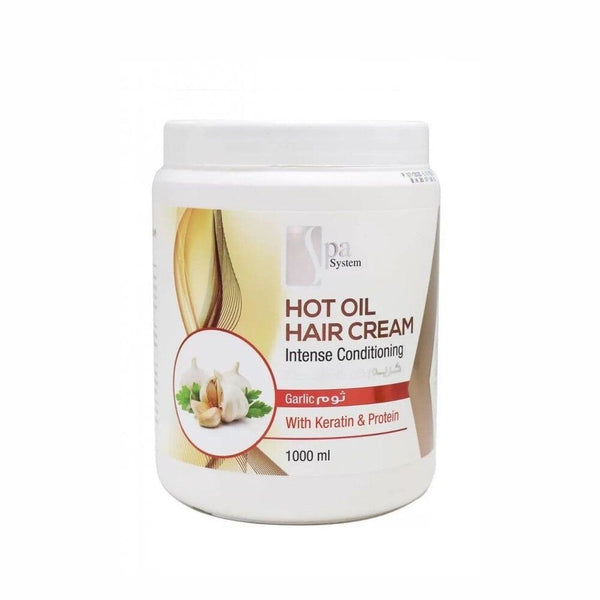 Spa System Garlic Oil Bath Cream Hair Treatment 1000 ml