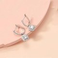 Cubic Zirconia Drop Earrings Elegant Brass Jewellery 1 Pair