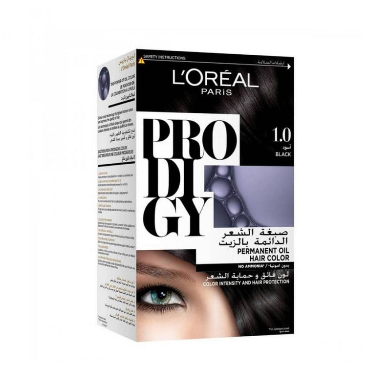 L'Oreal Paris Ammonia-Free Hair Dye, Shade 1.0 Black, 180ml