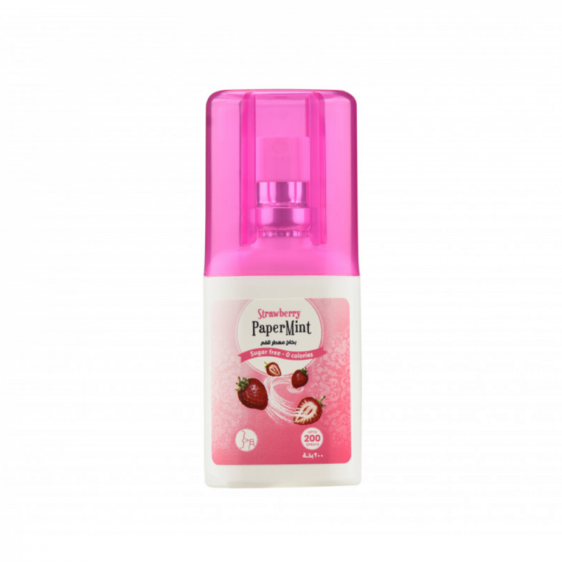 Papermints Mouth Freshener Spray Strawberry Flavor 20ml, 200 Sprays