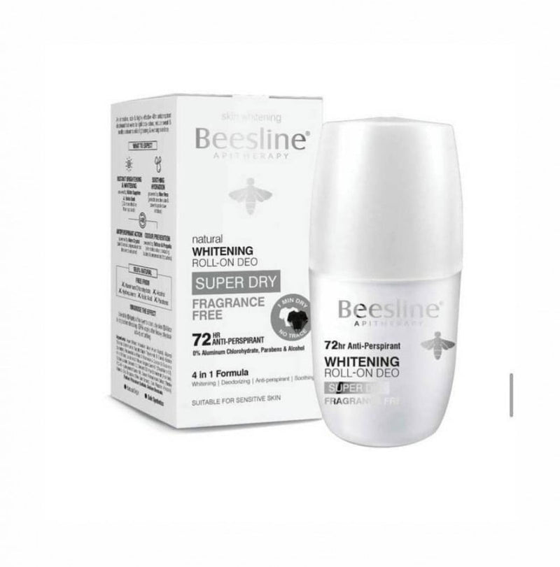 Fragrance Free Roll On Deodorant Complete Dry Beesline 50ml