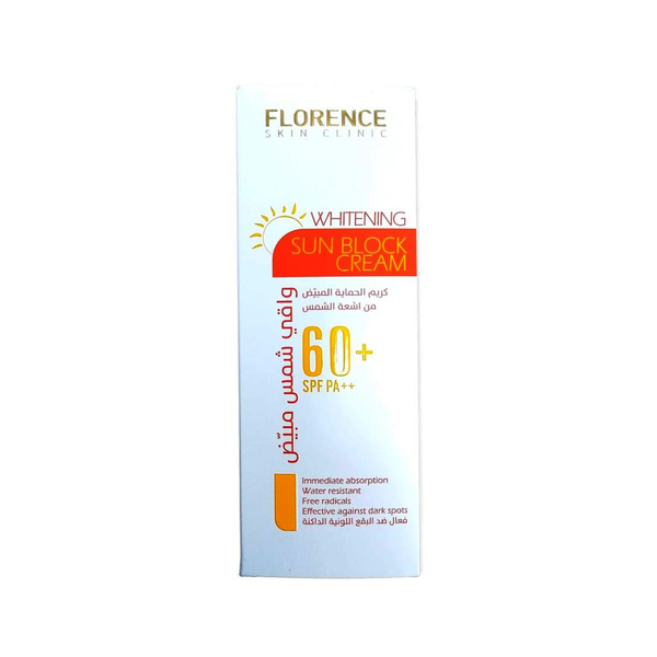 Florence Sun Cream SPF 60+ Whitening Sunscreen, 100ml