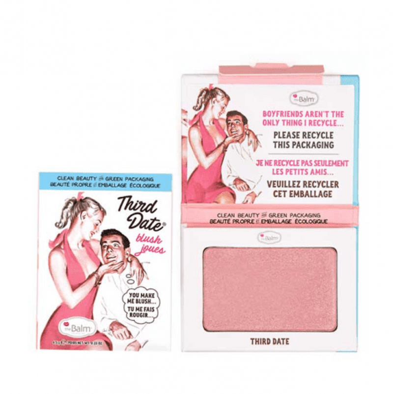Powder Blush Natural Pink Long-Lasting Finish The Balm Third Date 1 Piece