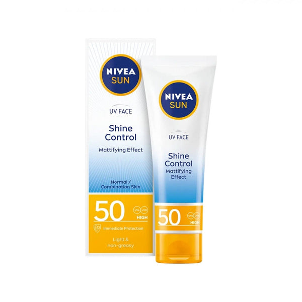 Nivea Shine Control Face Cream SPF 50, Matte Finish, 50ml