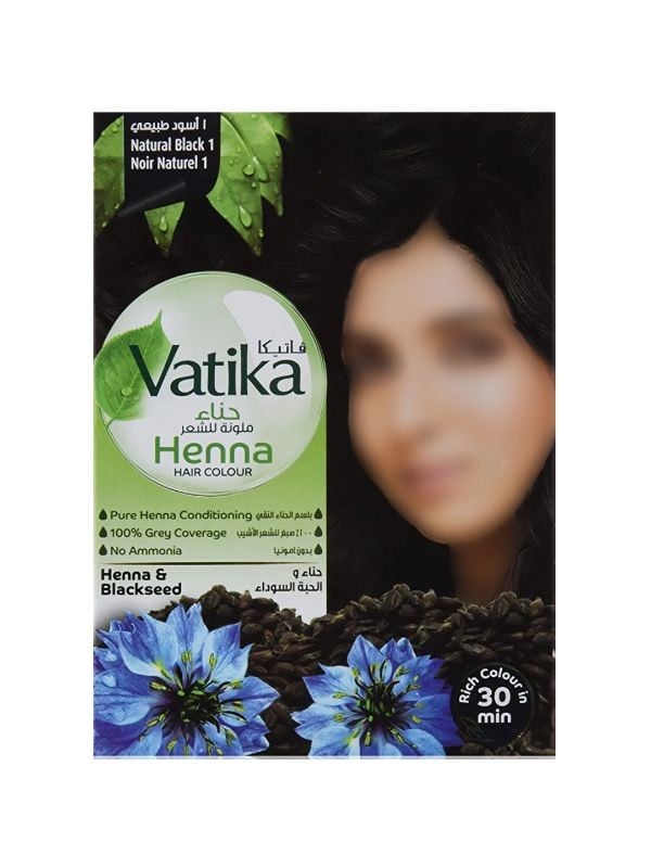 Vatika Henna Natural Black Hair Color 60g