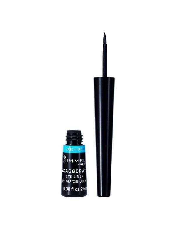 Waterproof Liquid Eyeliner Intense Black Rimmel London Exaggerate 2.5ml