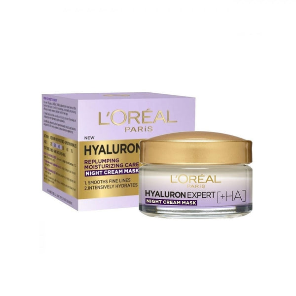 L'Oreal Paris Hyaluronic Expert Replumping Night Cream and Mask 50ml
