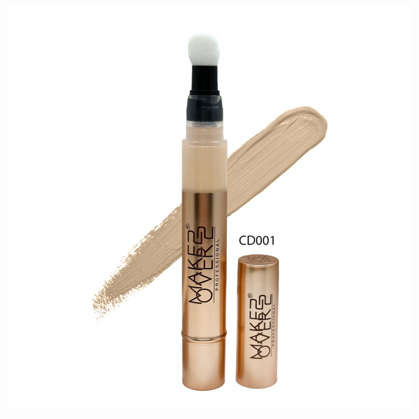 Make Over 22 Liquid Concealer, CD001, with Vitamin C and Sponge Applicator