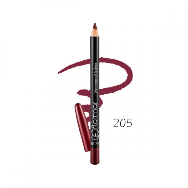 Flormar Waterproof Lip Liner 205 Red 1.14g