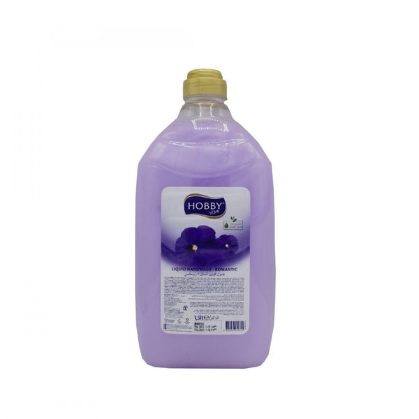 Hobby Romantic Liquid Hand Wash with Glycerin, 1500 ml