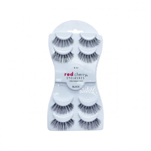 Red Cherry Eyelash Set #43 Natural Human Hair Reusable