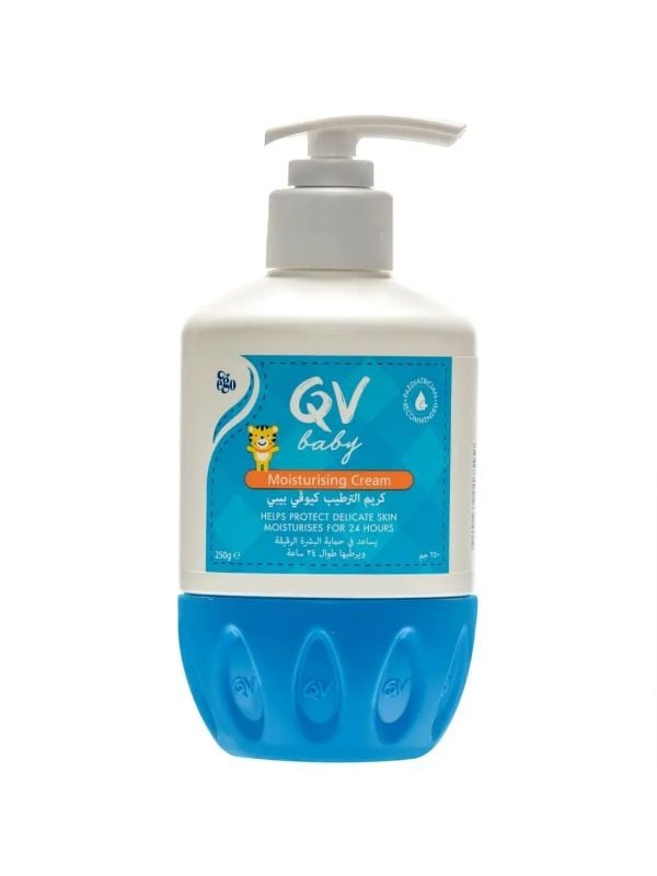 Baby Moisturizing Cream for Sensitive Skin - Fragrance Free - QV - 250g