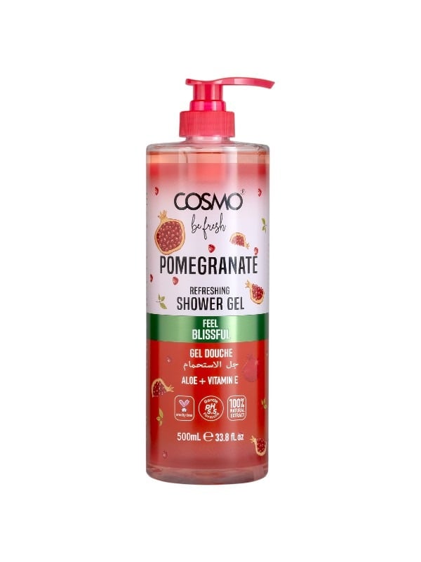 Cosmo Be Fresh Pomegranate Shower Gel - 500ml