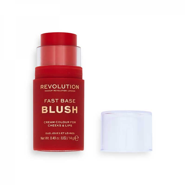 Revolution Fast Base Blush Stick, Creamy Formula, Cruelty-Free