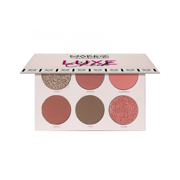 Make Over 22 Luxy Chic Blush Palette M3204 6 Shades Pink Apricot