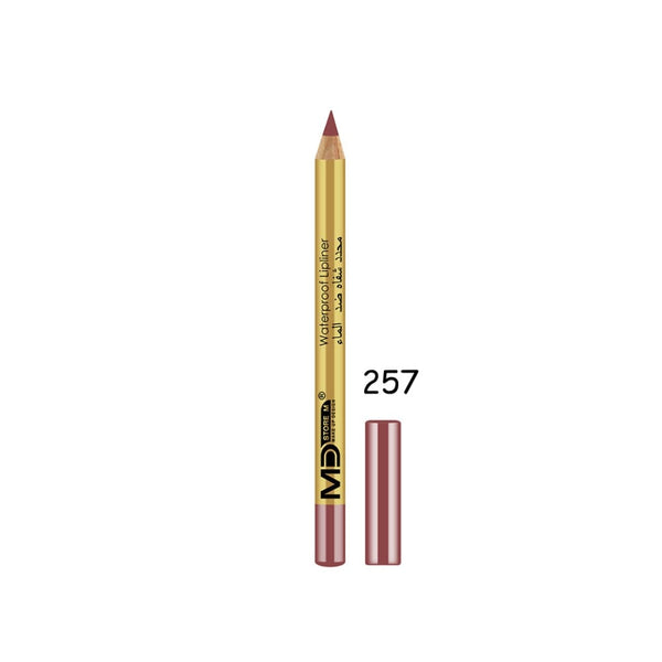 Md Waterproof Lip Liner 257, Matte, Long-Lasting, Pigmented