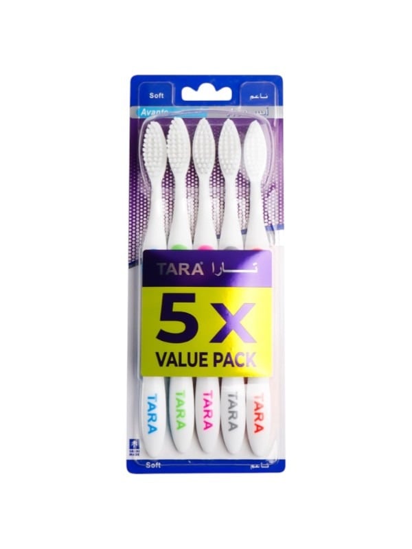 Tara Ice Soft Toothbrush 5-Piece Pack | Assorted Colors