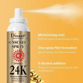 Disaar 24K Gold Sunscreen Spray SPF 60 UVA/UVB Protection 160ml