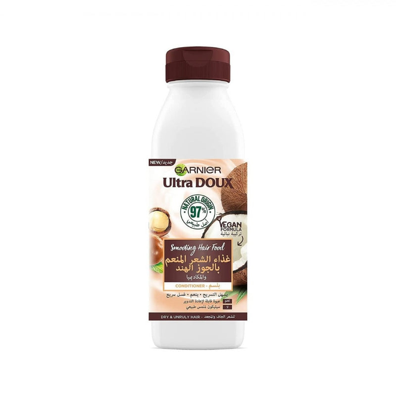 Garnier Coconut Oil Smoothing Conditioner for Dry & Frizzy Hair, 350ml