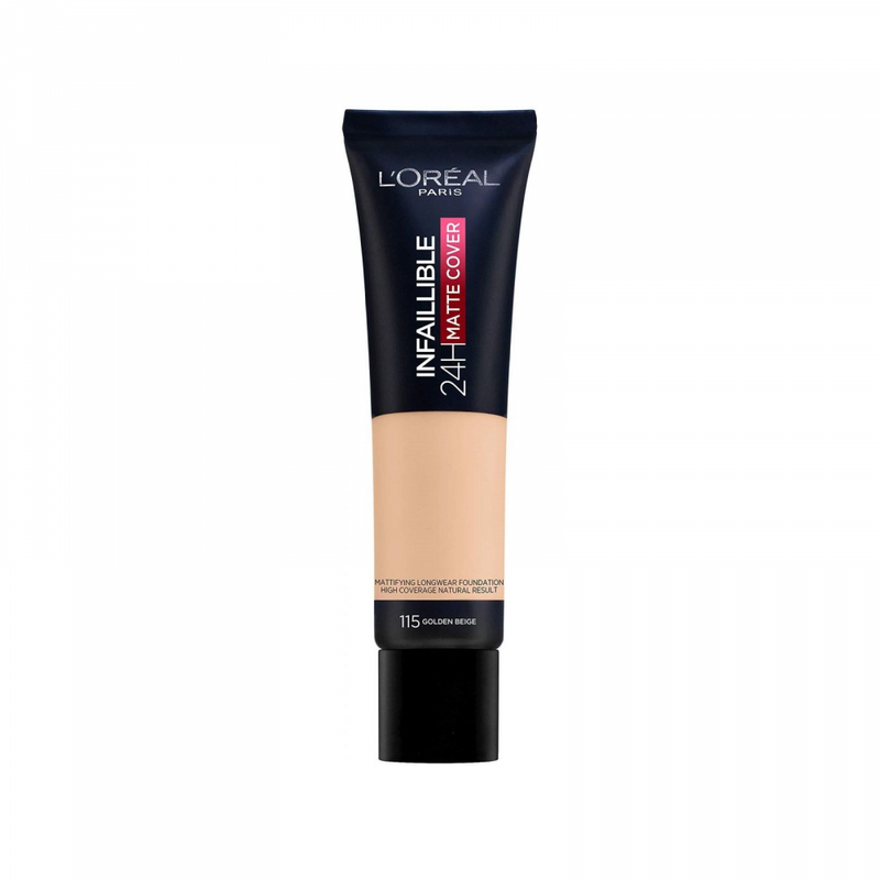 L'Oreal Paris Infallible Foundation Full Coverage Matte 115 Golden Beige 30ml