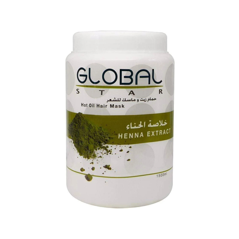 Global Star Hair Mask with Henna Oil Moisturizing Treatment 1500 ml