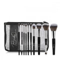 Eye Shadow Brush Set Synthetic Fibres Professional Application Brashes Q 10pcs