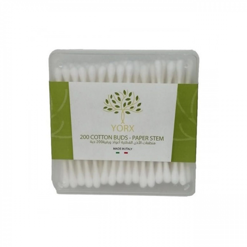 Yorx Cotton Swabs Multi-Purpose Ear Cleaners 200 Count