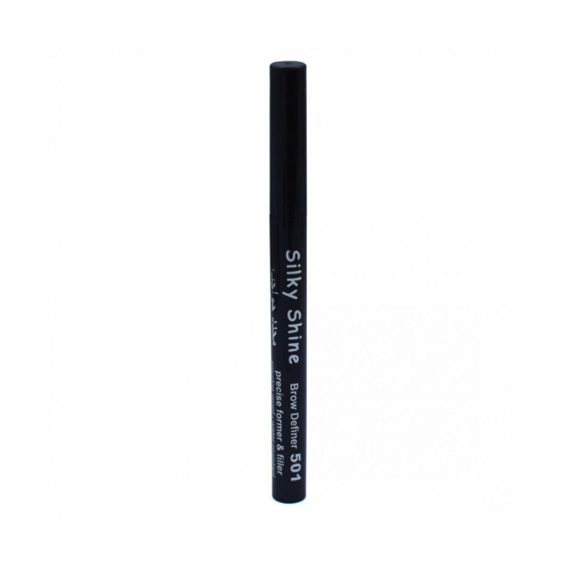 Eyebrow Pencil with Brush Dark Brown 501 Silky Shine 1 Piece