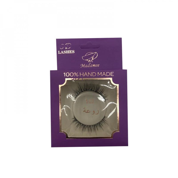 Best Adhesive Eyelashes Gorgeous Style Natural Volume Madame 1 Pair